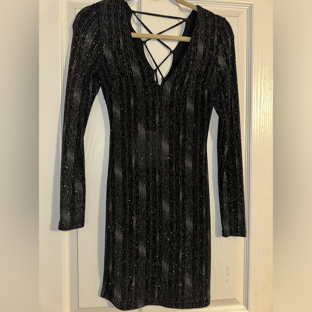 Topshop - Sparkly Mini Party Dress - Size 0